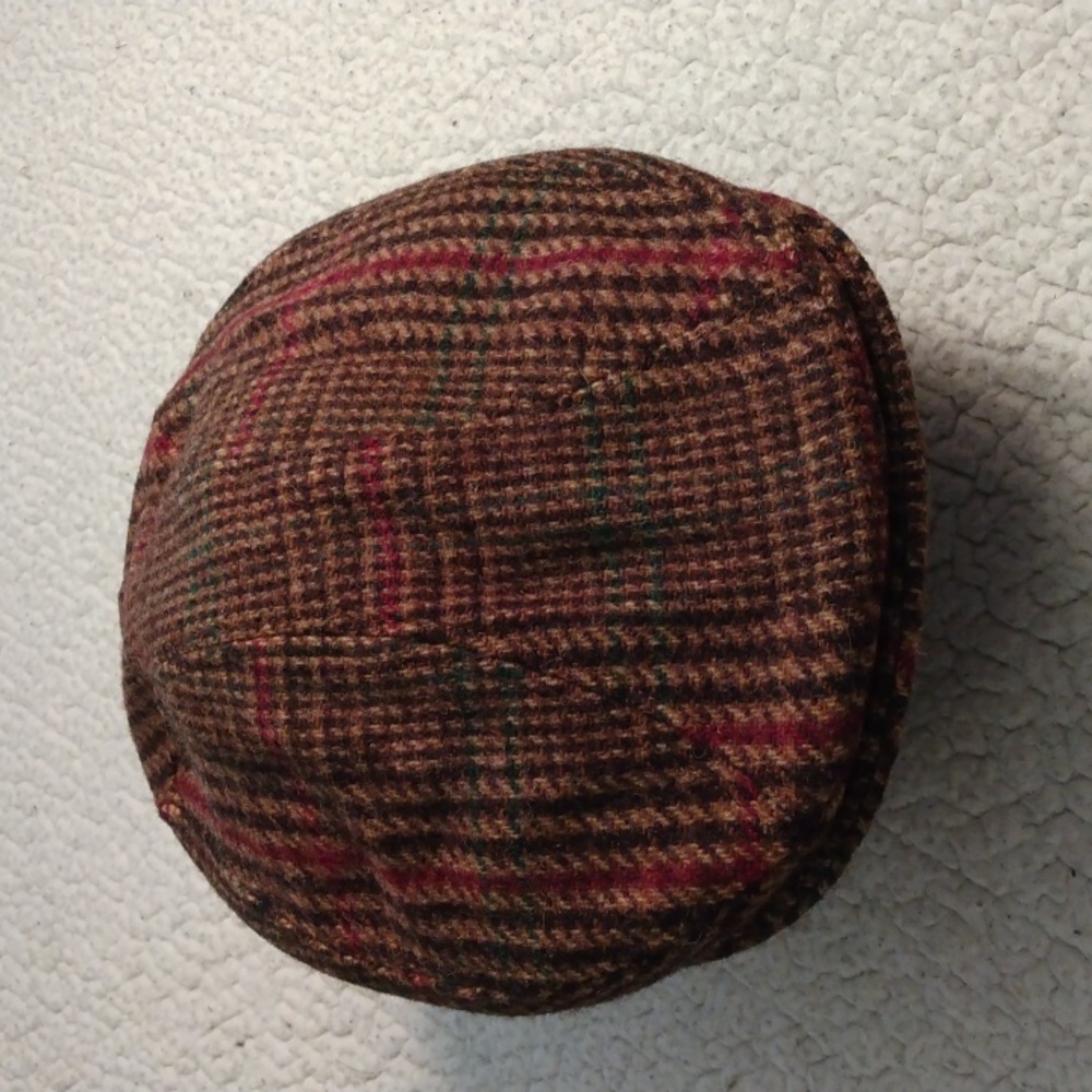 NWOT Vintage United Hatters Wool Blend Tweed Flat Cap S/M